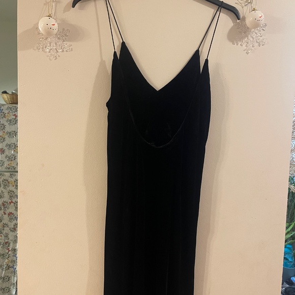 Realisation Par Black Velvet silk slip dress - Picture 5 of 10